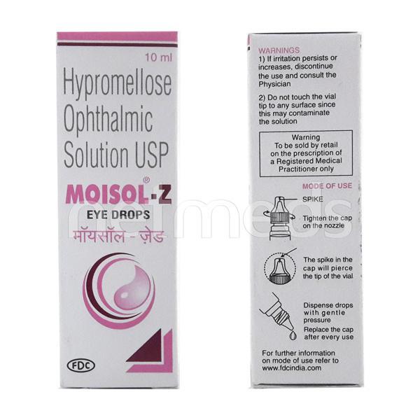 Moisol Z Eye Drops 10ml - Global Surgicals