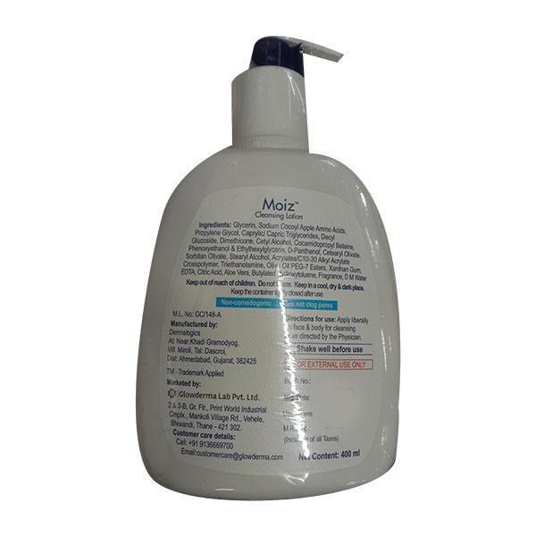MOIZ FOR FACE & BODY CLEANSING Cleansing Lotion 400ml - Global Surgicals