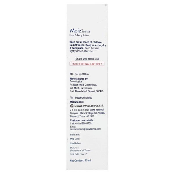 MOIZ LMF 48 FACE & BODY Lotion 75ml - Global Surgicals
