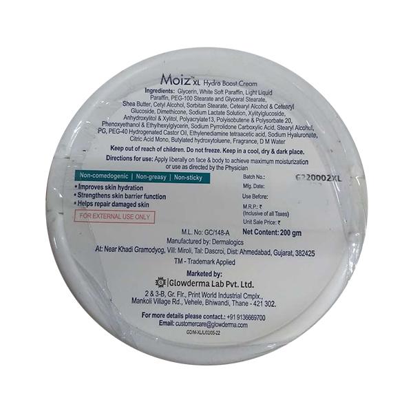 MOIZ XL HYDRO BOOST Cream 200gm - Global Surgicals