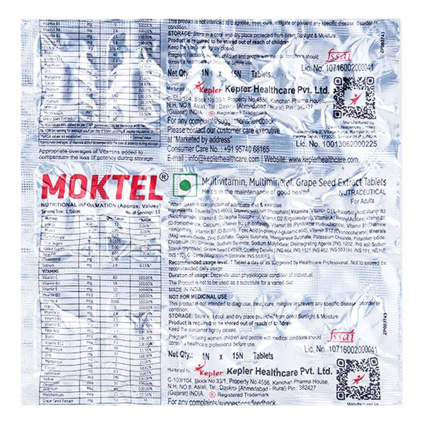 MOKTEL Tablet 15's - Global Surgicals