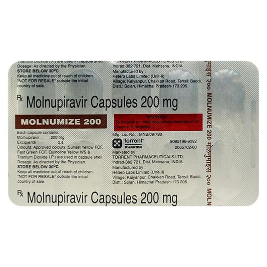 MOLNUMIZE 200 Capsule 10's - Global Surgicals