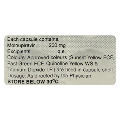 MOLNUMIZE 200 Capsule 10's - Global Surgicals