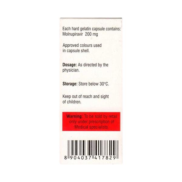 MOLNUNAT 200 Capsule 40's - Global Surgicals