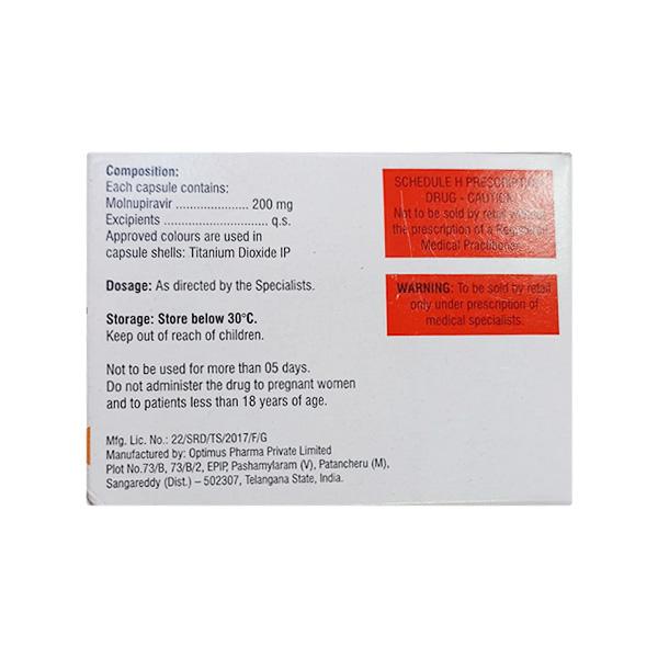 MOLUNAMAX 200 Capsule 10's - Global Surgicals