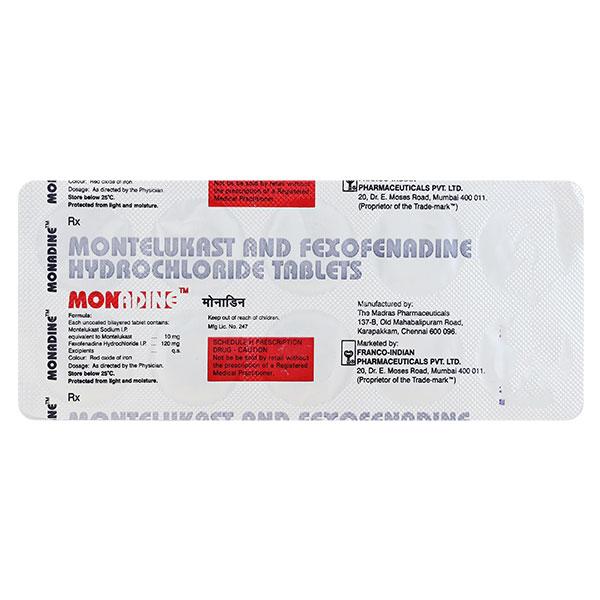 Monadine Tablet 10'S - Global Surgicals
