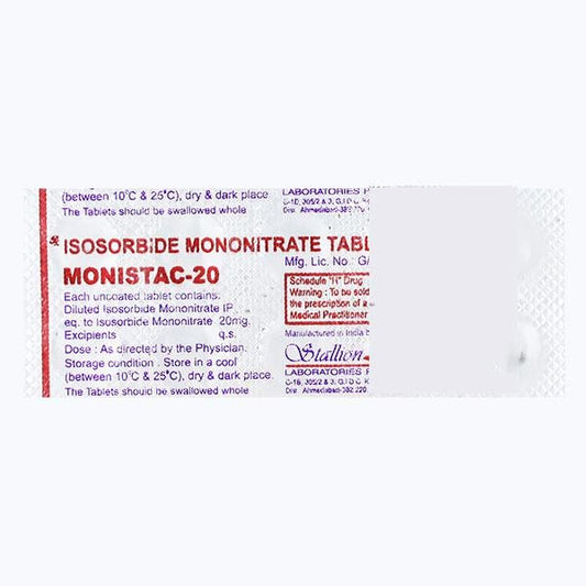 MONISTAC 20 Tablet 10's - Global Surgicals