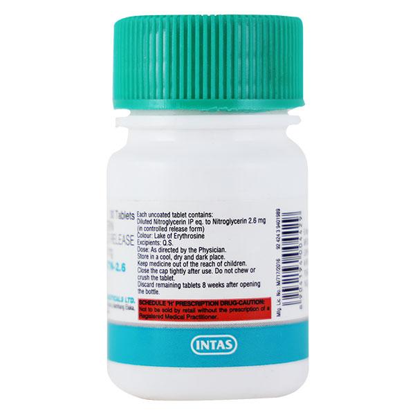 Monit Gtn 2.6mg Tablet 30'S - Global Surgicals
