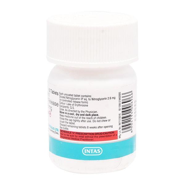 Monit Gtn 2.6Mg Tablet 60's - Global Surgicals