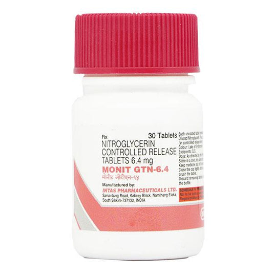 Monit Gtn 6.4mg Tablet 30'S - Global Surgicals