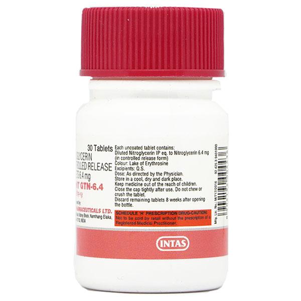 Monit Gtn 6.4mg Tablet 30'S - Global Surgicals