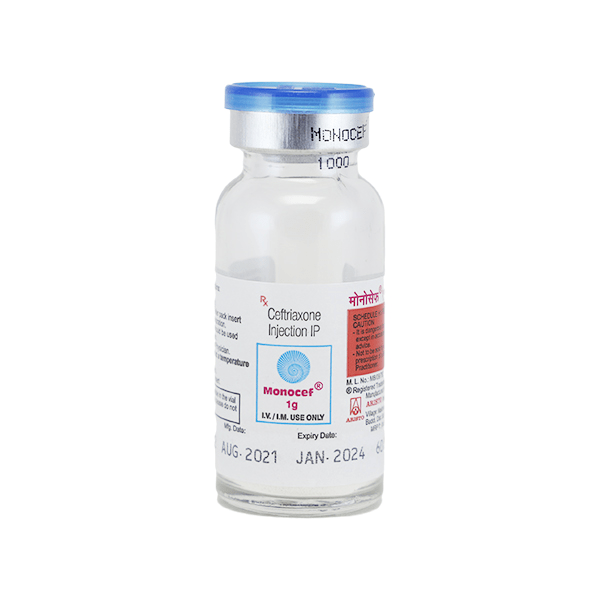 Monocef 1gm Injection - Global Surgicals