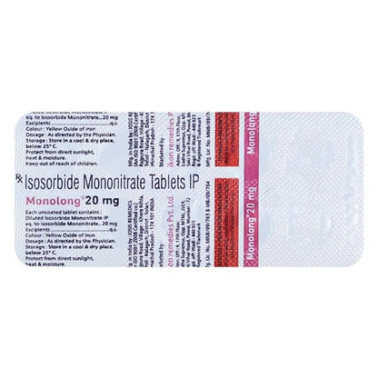 MONOLONG 20mg Tablet 10's - Global Surgicals