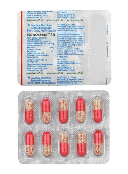 Monosprin 30mg Capsule 10'S - Global Surgicals