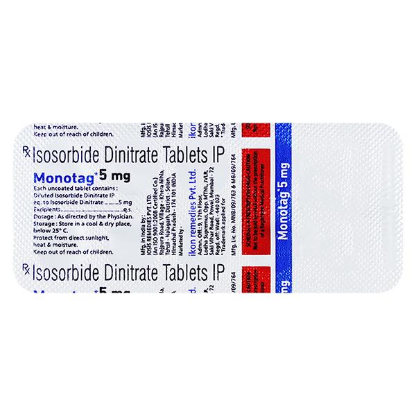 MONOTAG 5mg Tablet 10's - Global Surgicals