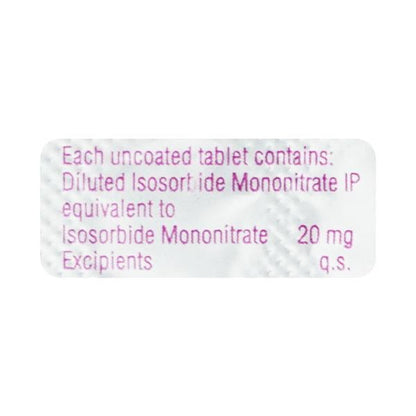 Monotrate 20mg Tablet 10'S - Global Surgicals