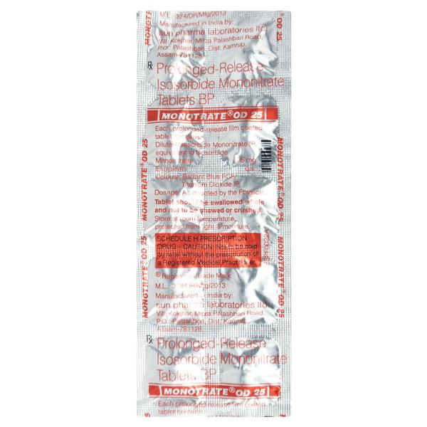 Monotrate OD 25mg Tablet 10'S - Global Surgicals