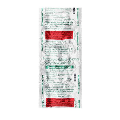 Monotrate OD Tablet 10'S - Global Surgicals
