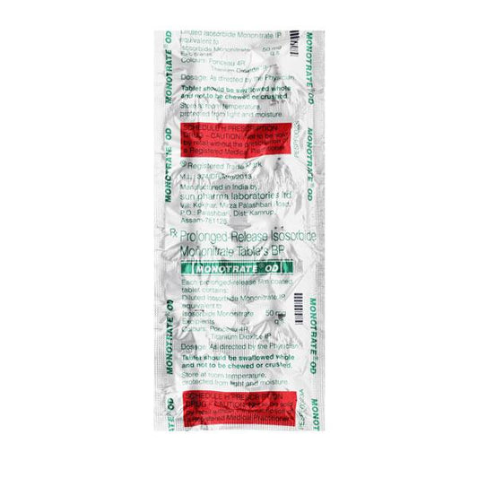 Monotrate OD Tablet 10'S - Global Surgicals