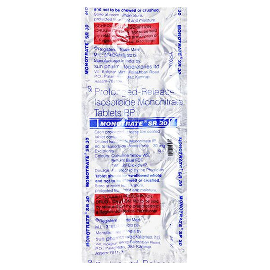 Monotrate SR 30mg Tablet 10'S - Global Surgicals