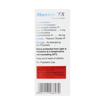 MONTAIR FX MANGO FLAVOUR Suspension 60ml - Global Surgicals