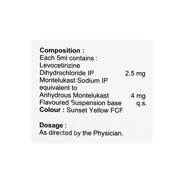 MONTASMA L KID Mixed flavour Oral suspension 60ml - Global Surgicals
