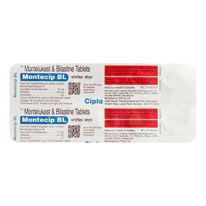 MONTECIP BL Tablet 10's - Global Surgicals