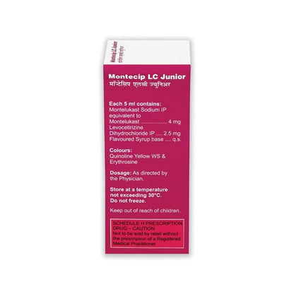 MONTECIP LC JUNIOR Syrup 60ml - Global Surgicals