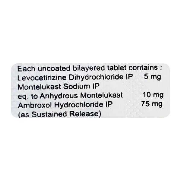 Montegress Xl Tablet 10's - Global Surgicals