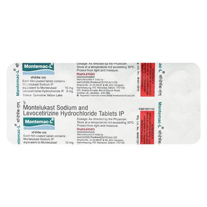 Montemac L Tablet 10'S - Global Surgicals