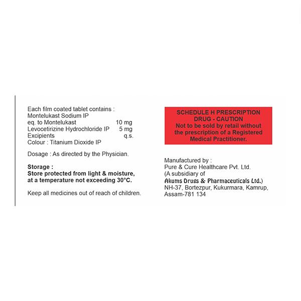 MONTEVIT LC Tablet 10's - Global Surgicals