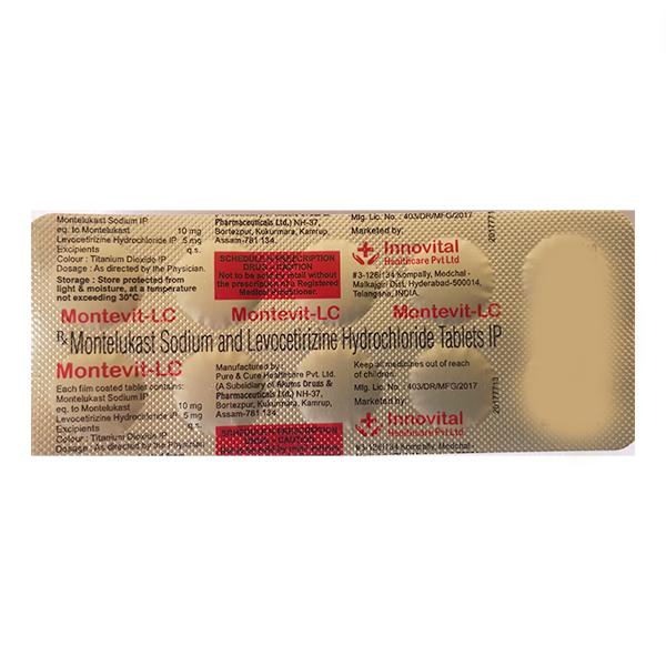 MONTEVIT LC Tablet 10's - Global Surgicals