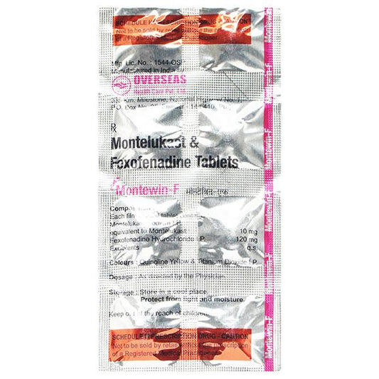 Montewin F Tablet 10'S - Global Surgicals