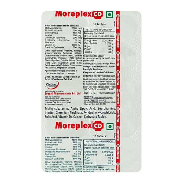 MOREPLEX CD Tablet 10's - Global Surgicals
