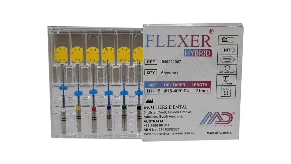 Mothers Dental Flexer Hybrid Assorted NiTi Rotary Files - Global Surgicals