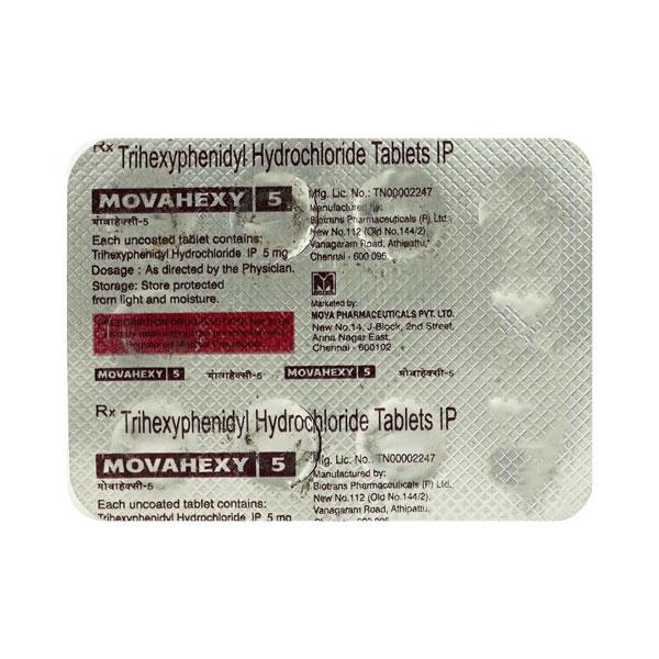 MOVAHEXY 5mg Tablet 10's - Global Surgicals