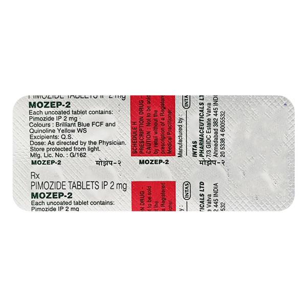 Mozep 2mg Tablet 10'S - Global Surgicals