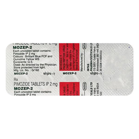 Mozep 2mg Tablet 10'S - Global Surgicals