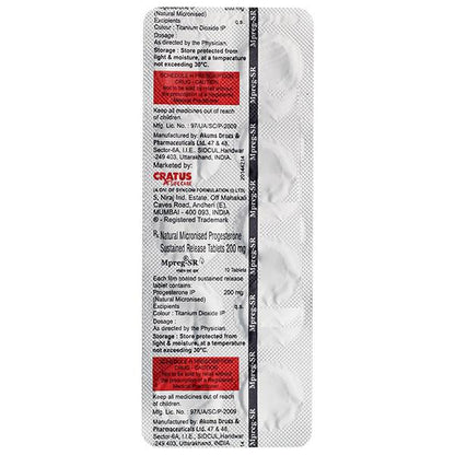 MPREG SR 200 Tablet 10's - Global Surgicals