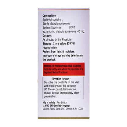 MPSS 40mg Injection 1's - Global Surgicals