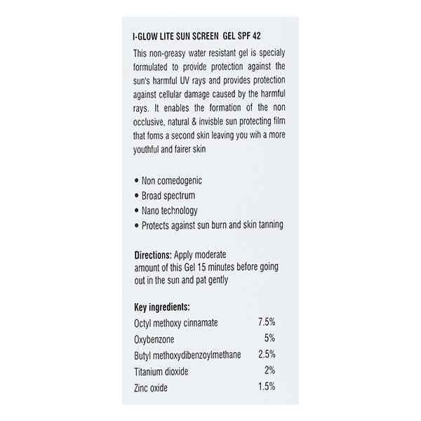 I GLOW LITE SPF 42 Sunscreen Gel 60ml
