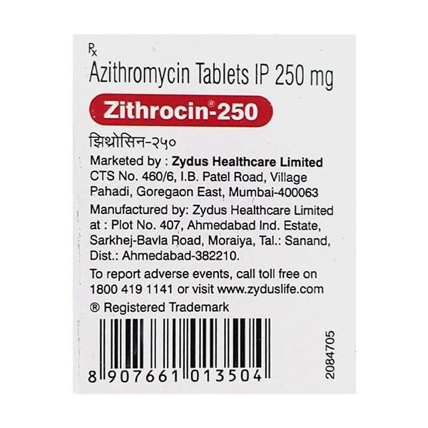 ZITHROCIN 250 Tablet 5's