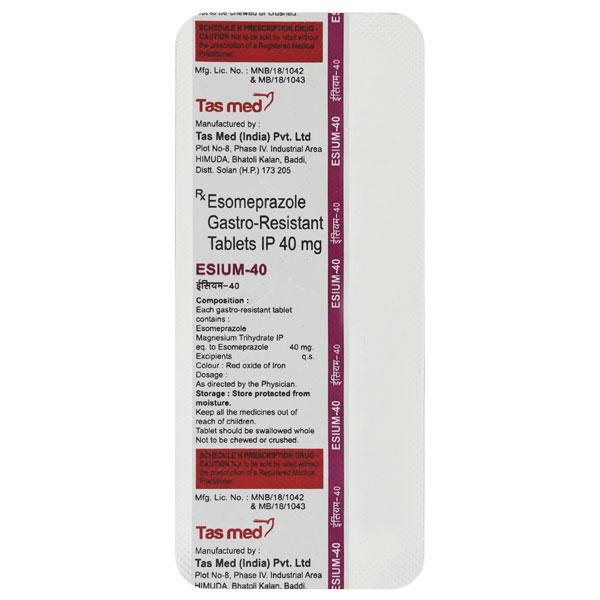 ESIUM 40MG TABLET 10'S