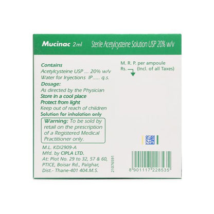 Mucinac Injection 2ml - Global Surgicals