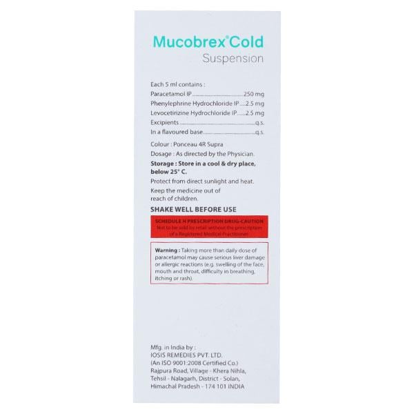 MUCOBREX COLD Suspension 60ml - Global Surgicals