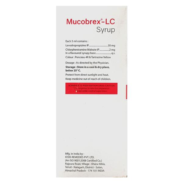 MUCOBREX LC Syrup 100ml - Global Surgicals