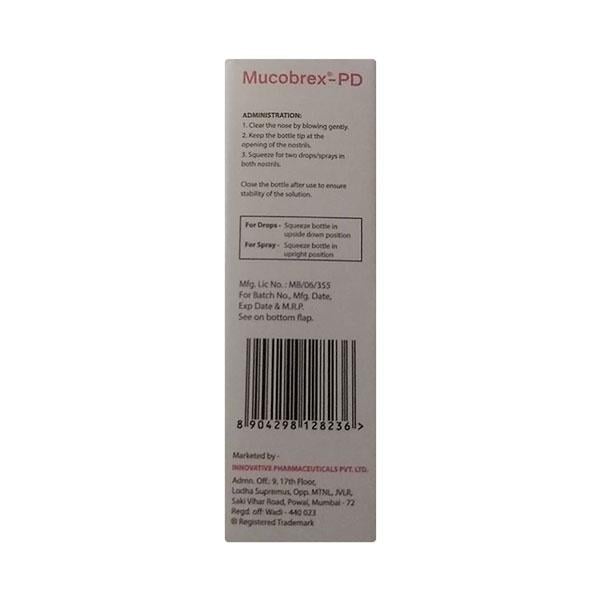 MUCOBREX PD Nasal Spray/ Drops 10ml - Global Surgicals