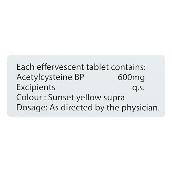 MUCOFIZZ 600 ORANGE FLAVOUR SUGAR FREE EFFERVESCENT Tablet 10's - Global Surgicals