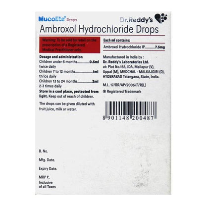 Mucolite Drops 15ml - Global Surgicals