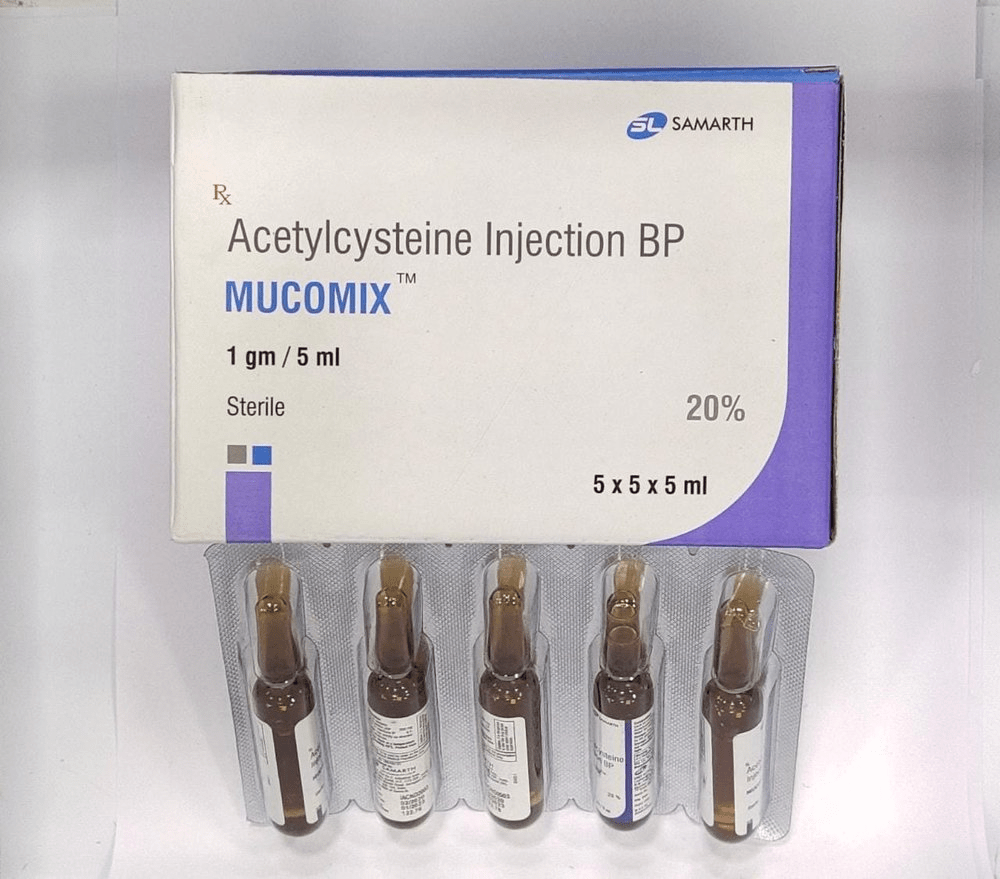 Mucomix 1000mg 5ml Injection - Global Surgicals